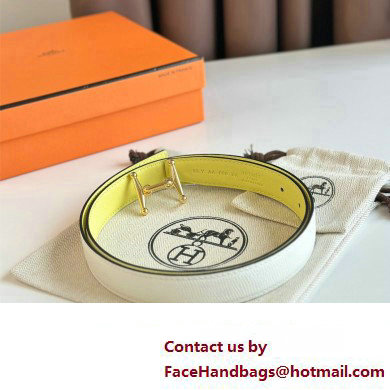 Hermes Mors H belt buckle  &  Reversible leather strap 24 mm 08 2023